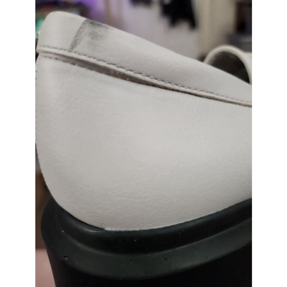 Wild Fable Shoes Womens 9 Platform Loafer White Faux Leather Casual Comfort - Picture 8 of 14